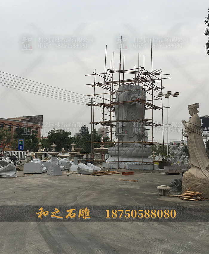 四面觀音拼裝現(xiàn)場